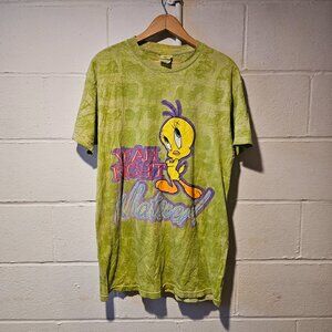 VNT Kidcore Nostalgia Hippie Grunge Blokecore Tweety Bird Looney Toons Tshirt